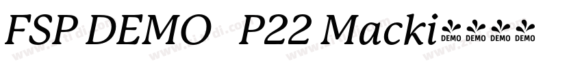FSP DEMO   P22 Macki字体转换